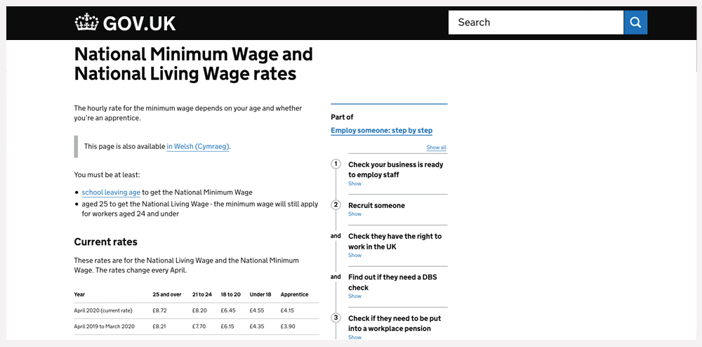 National Minimum Wage