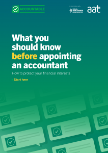 Front cover of appointing an accountant guide